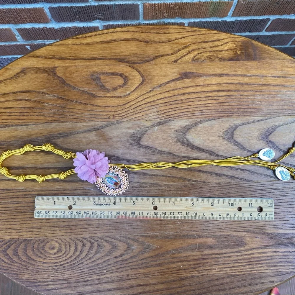 Hand Crafted pink hanger mary