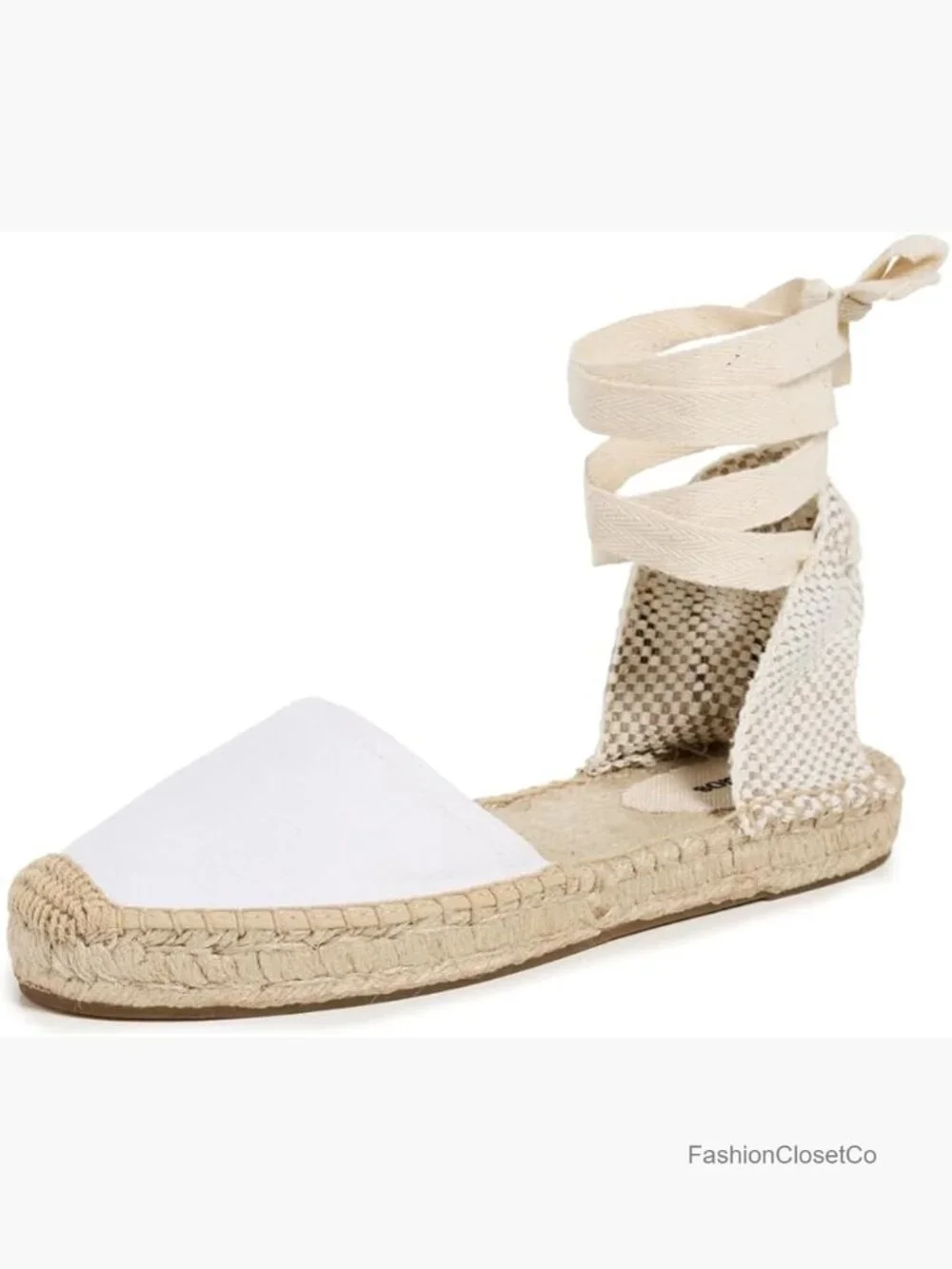 Women's Platform Wedge Espadrilles Lace Up Ankle Strap