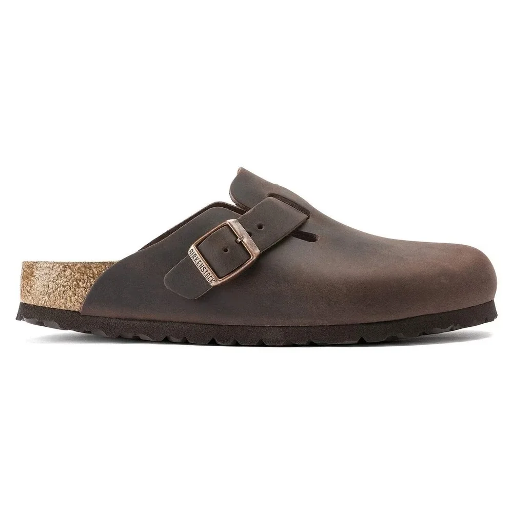 Birkenstock Boston Mens Sz EU 43 US 10 Habana Oiled Leather Clog Brown Sandal