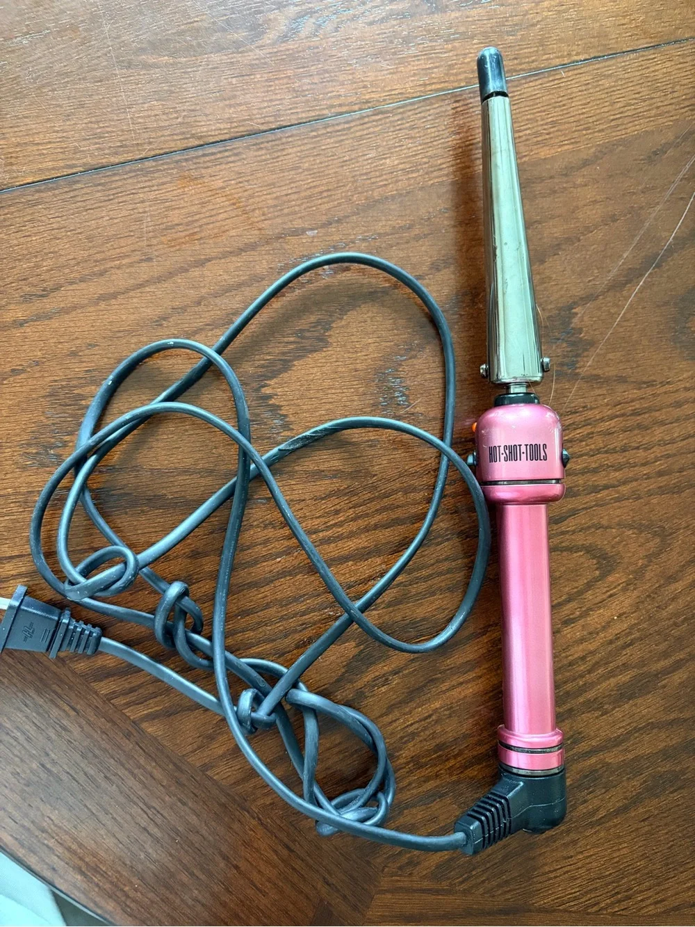 HOT-SHOT-TOOLS Pink Tapered Curling Wand - Women's Hair Tool