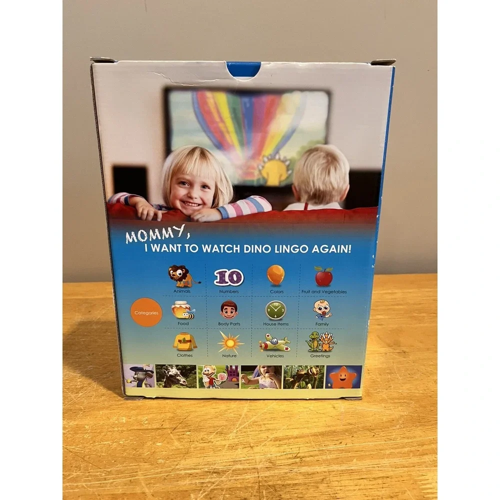 Dino Lingo DVD Program Italian Language Learning 6 Discs Flashcards Songs‎ Books