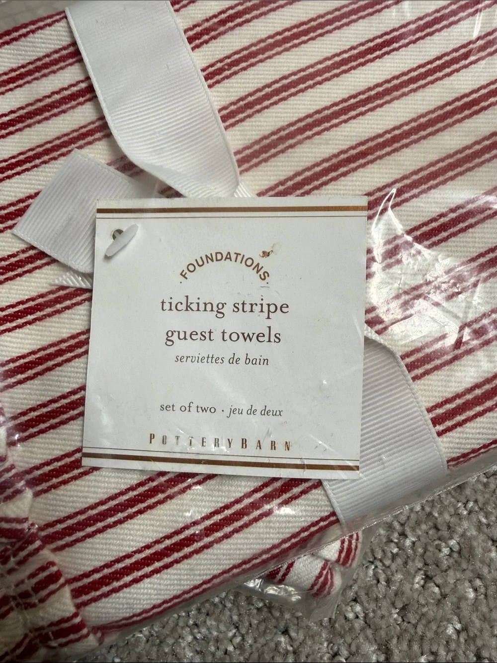 Pottery Barn cotton guest