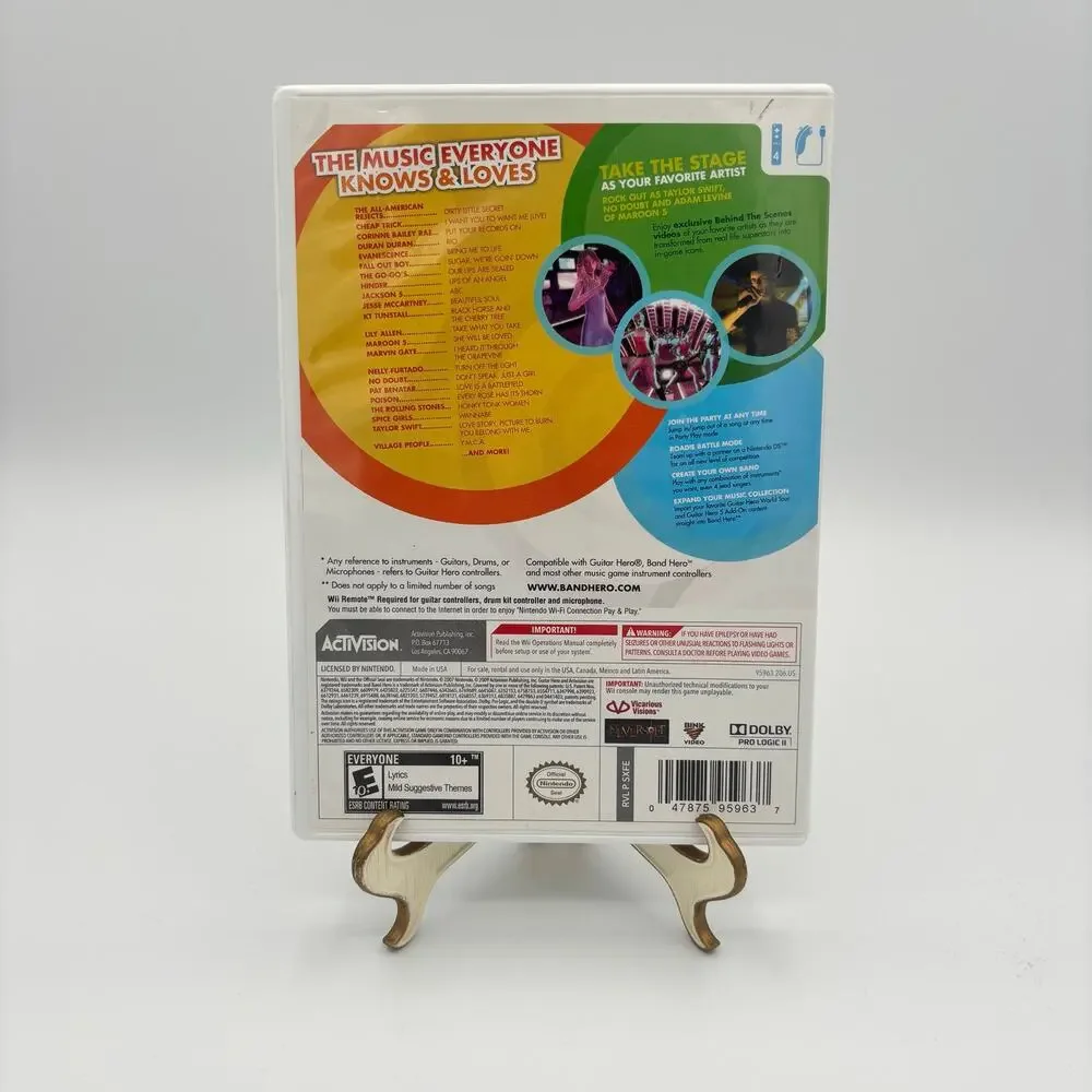 Band Hero (Nintendo Wii, 2009) CIB w/ Manual - CLEANED & TESTED
