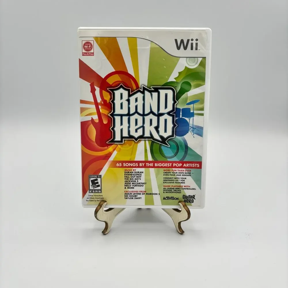 Band Hero (Nintendo Wii, 2009) CIB w/ Manual - CLEANED & TESTED