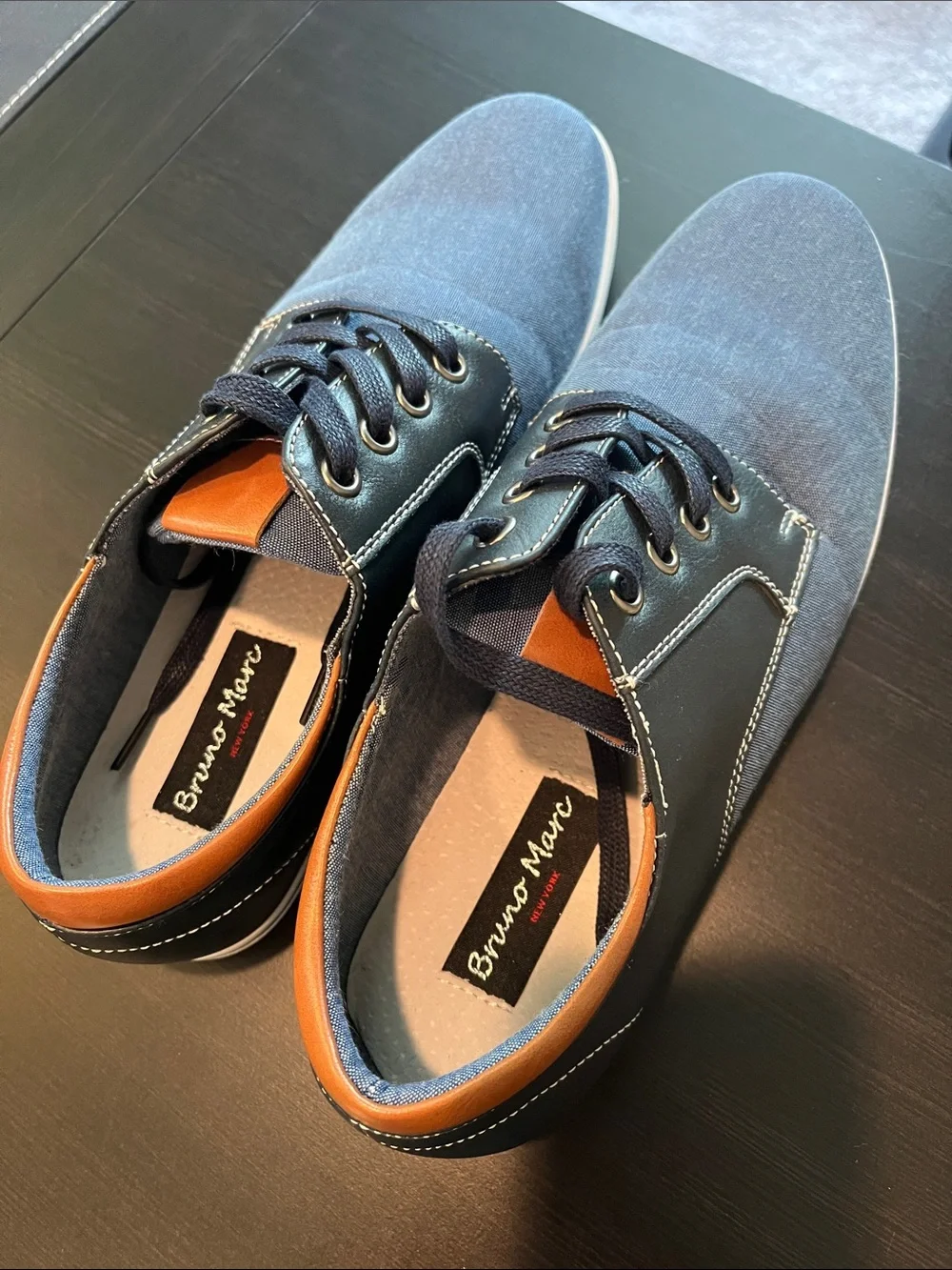 Bruno Marc loafers navy