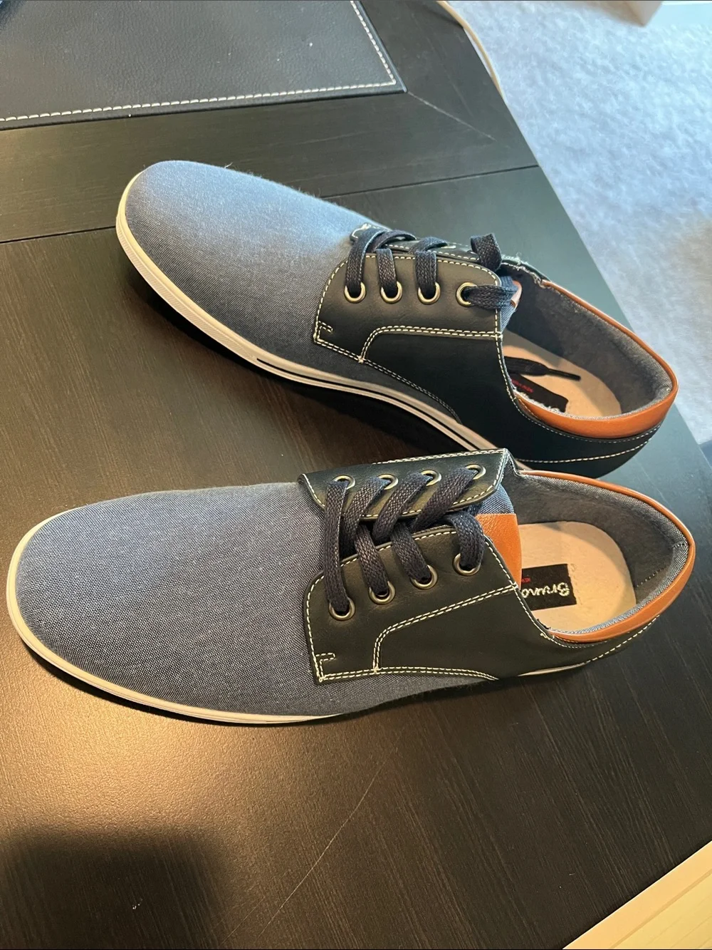 Bruno Marc loafers navy