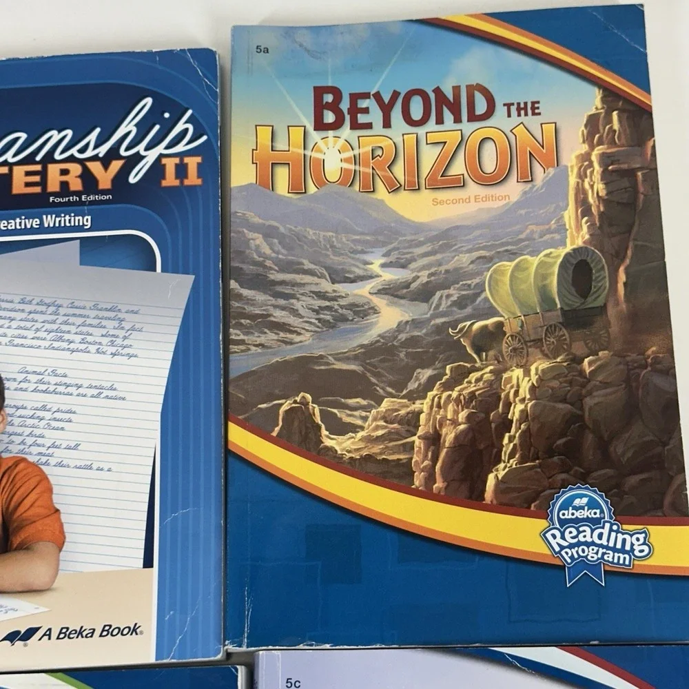 Abeka 5th Grade Readers Penmanship 5a-5d Reading Program Book Lot of 5