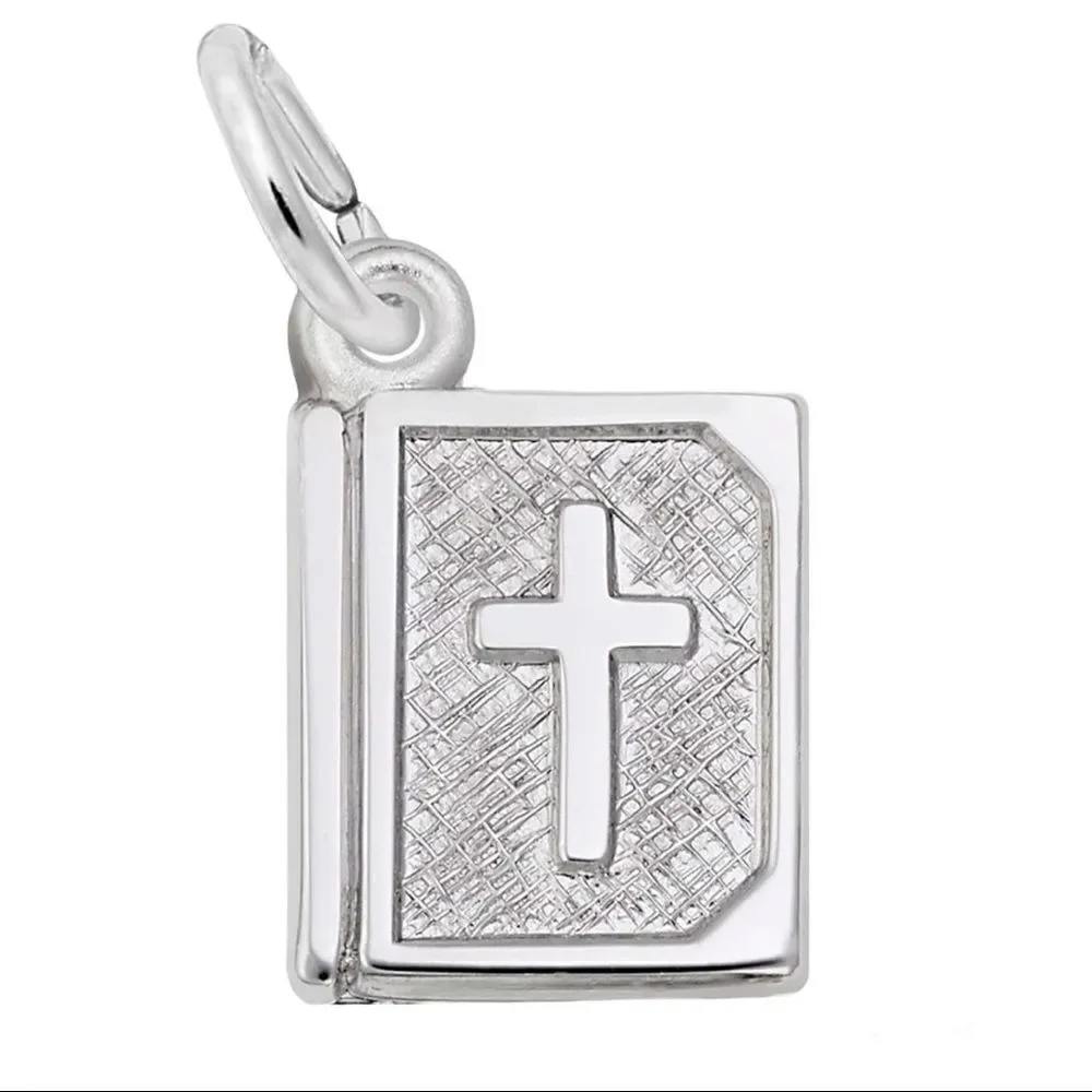Silver Bible Charm