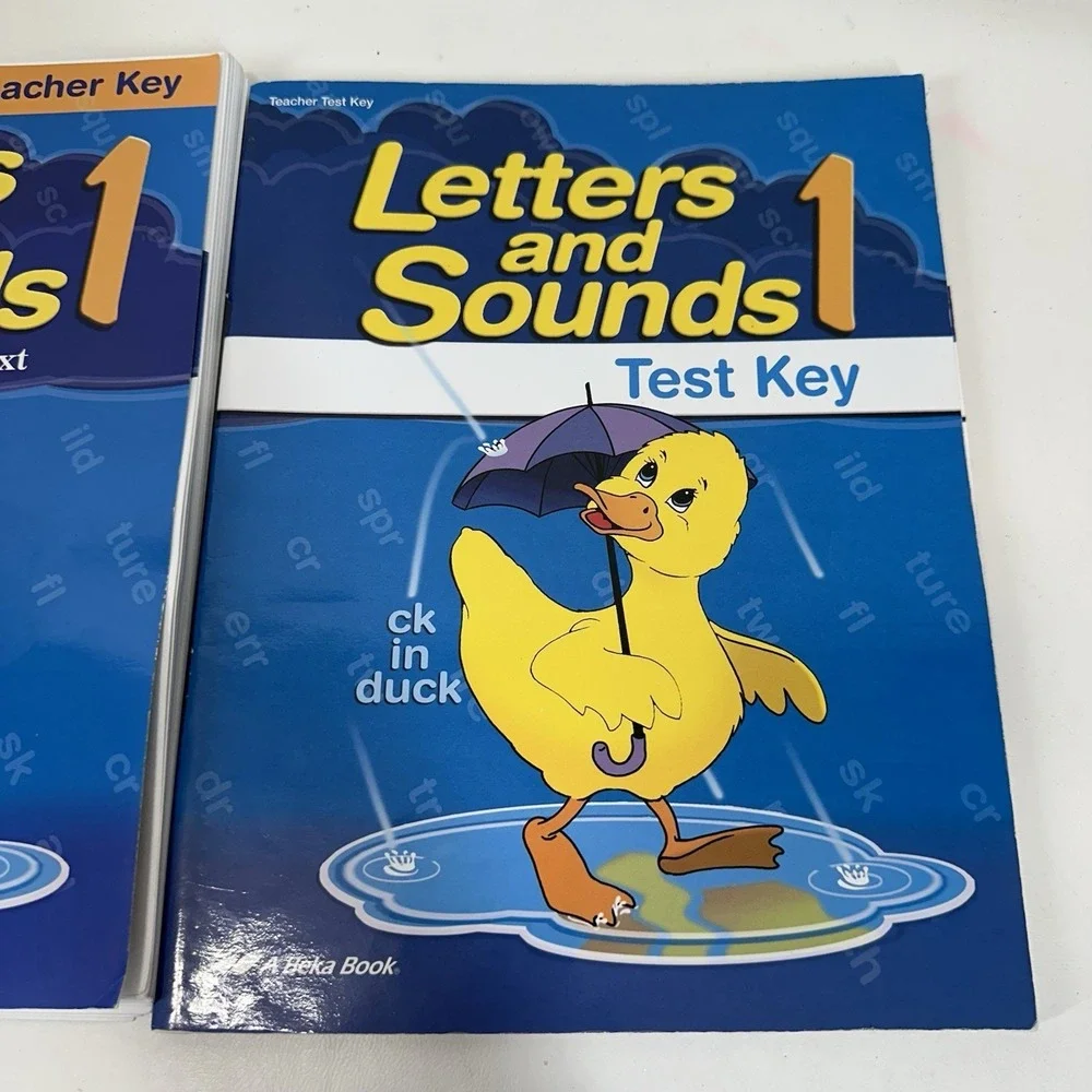 Abeka Letters And Sounds 1 Seatwork Text Teacher Key 1st Grade & Test Key
