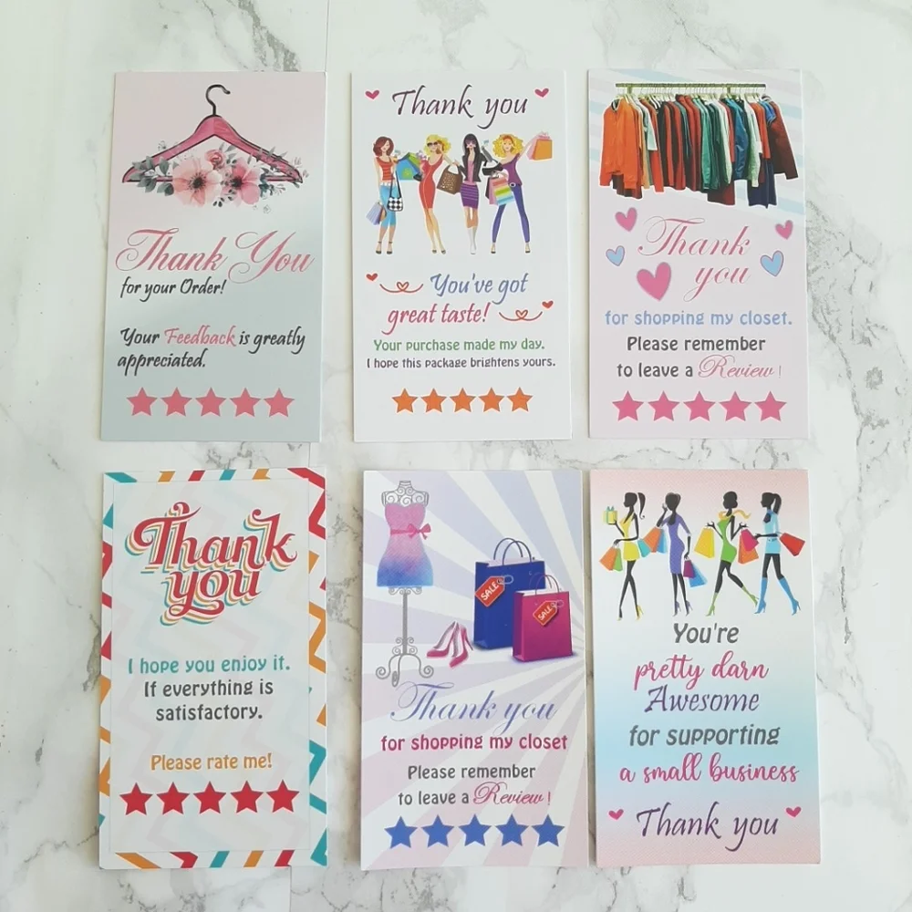 50 Thank You Cards Assorted