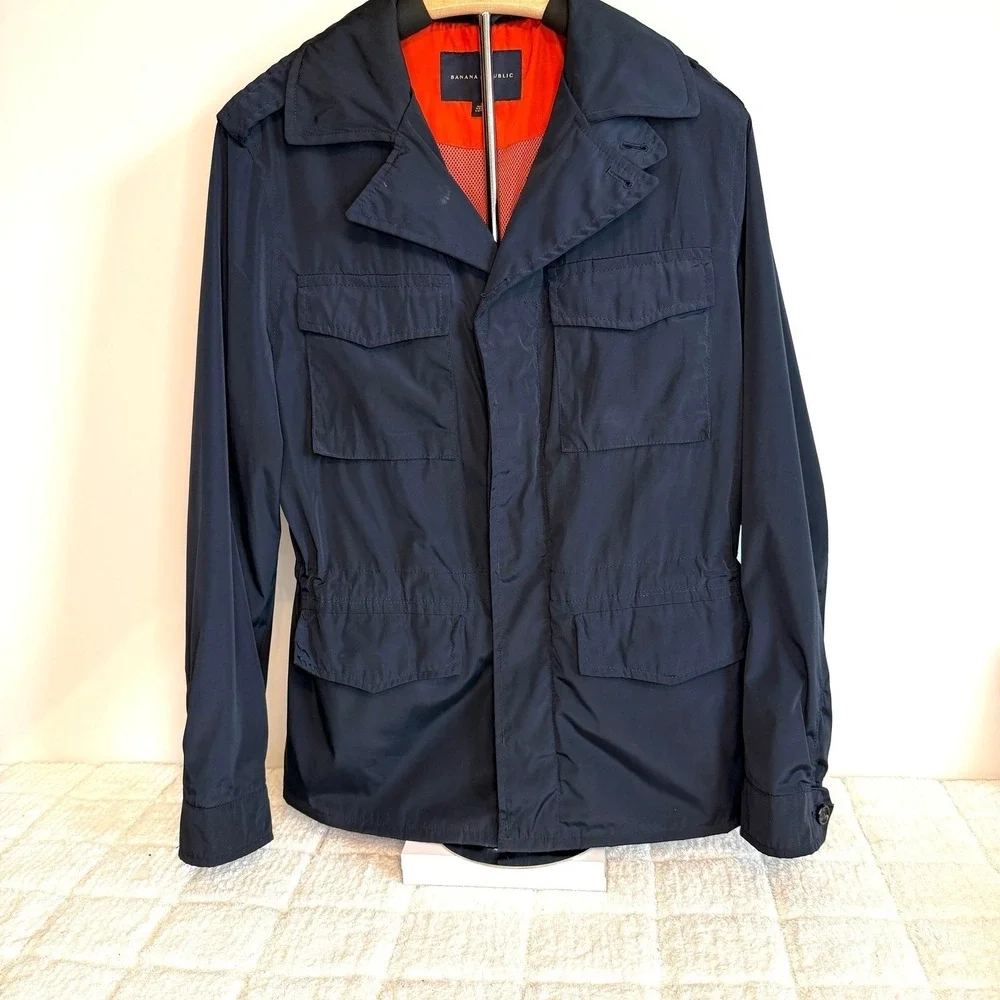 Banana Republic Mens Fleet Jacket S Water Resistent Lightweight Outdoors Casual
