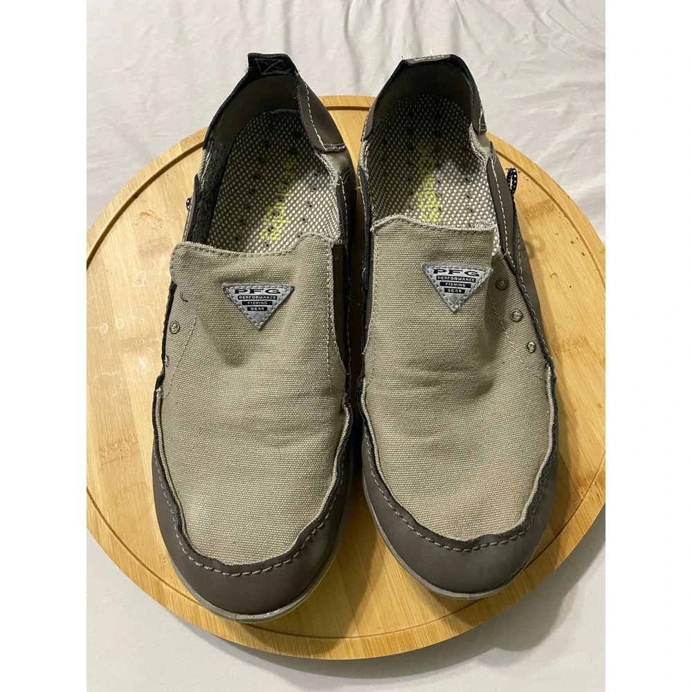 Columbia Boat Shoes Mens 11 Brown PFG Bahama Vent Slip On Fishing Techlite Omni