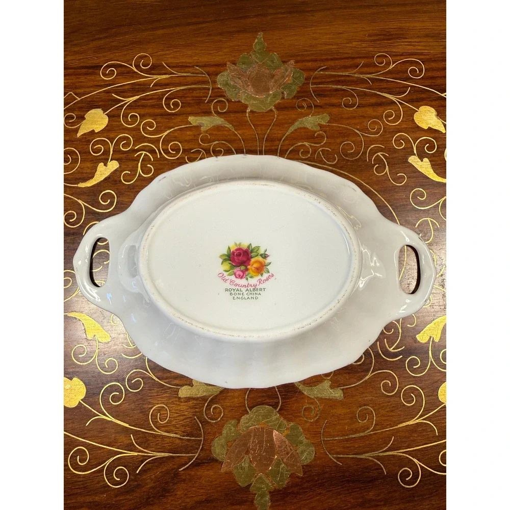 Vintage‎ Royal Albert Old Country Roses Ring Dish