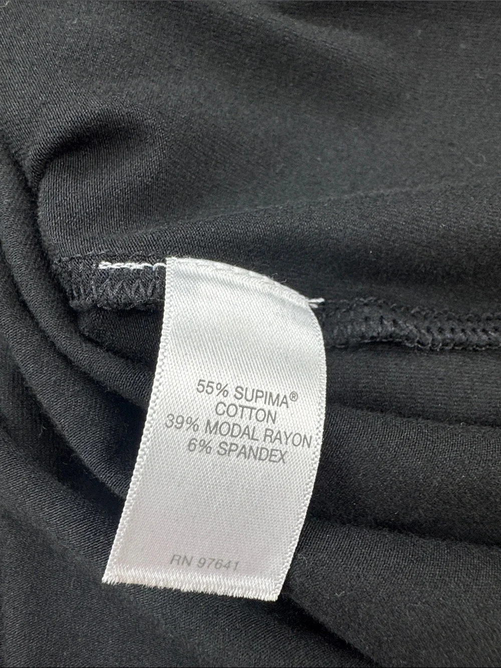 J Jill Luxe Supima Tunic Shirt Black Size S Soft Stretch