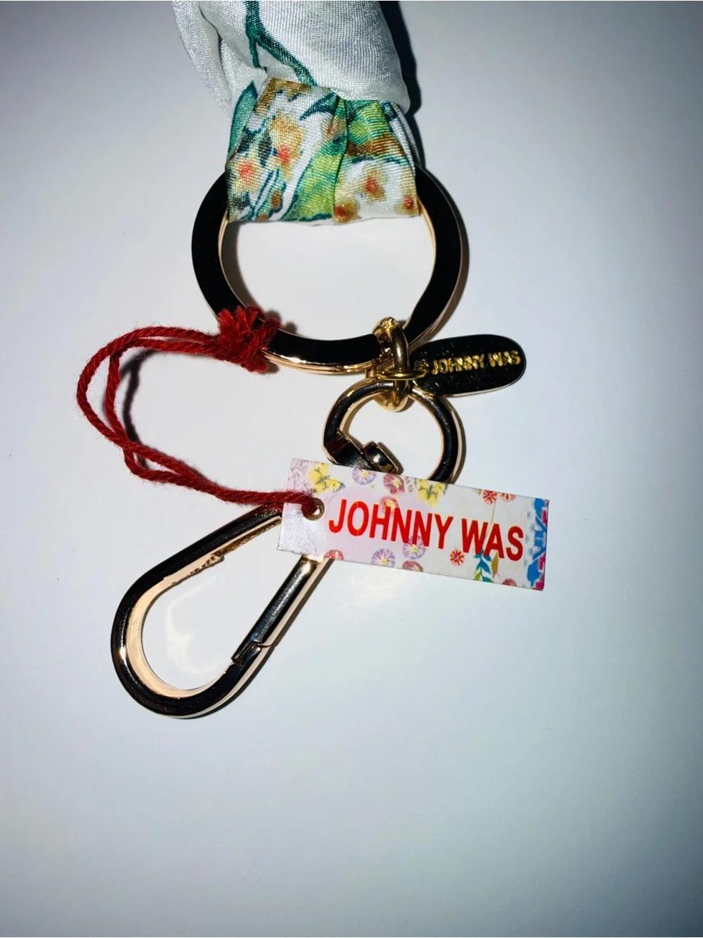 Johnny Was 100% Silk Zoila Twilly / Bag Charm / Key Chain / Scarf