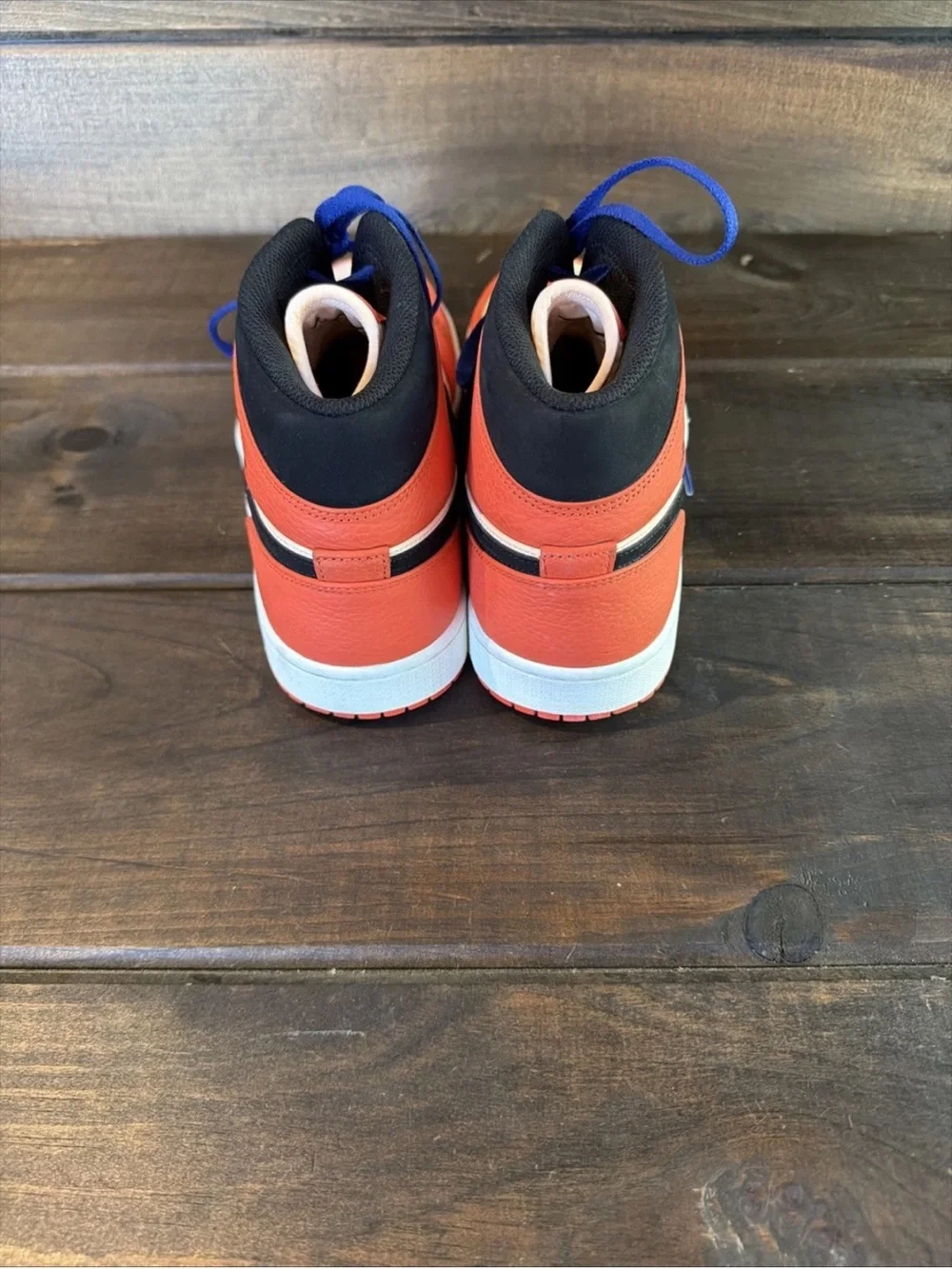 Nike Air Jordan 1 Mid SE ‘Team Orange’ Sneakers Basketball Shoes Men Size 12