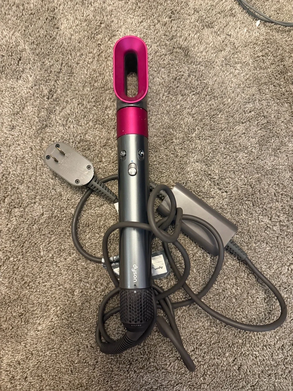 Dyson Supersonic Hair Dryer in Magenta and Gunmetal