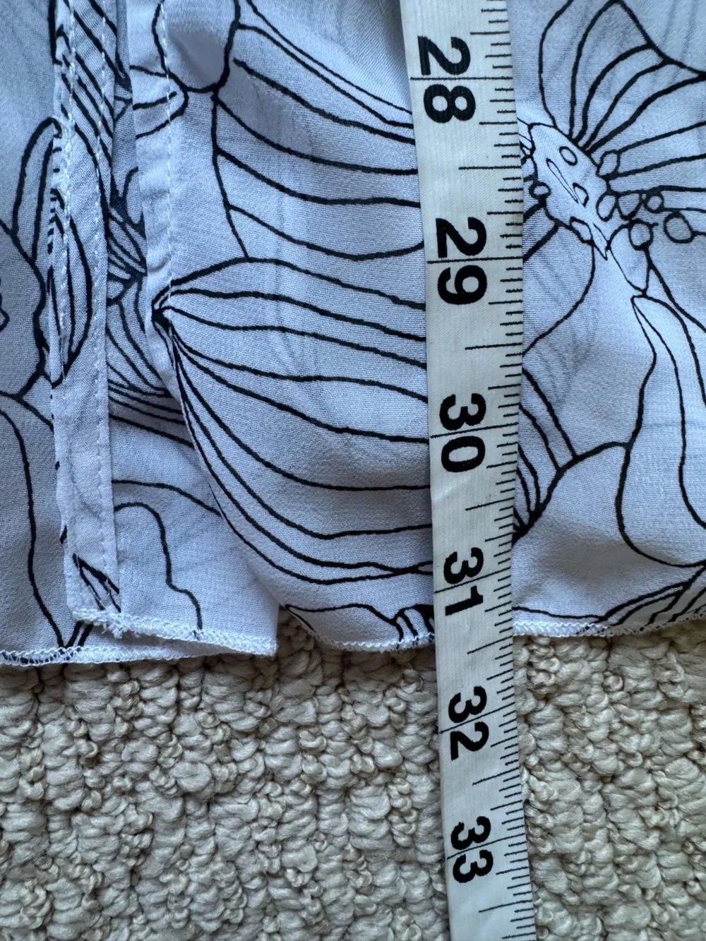 a new day White and Black Floral Sheer Open Wrap Kimono Ruffle Stripe Sleeves