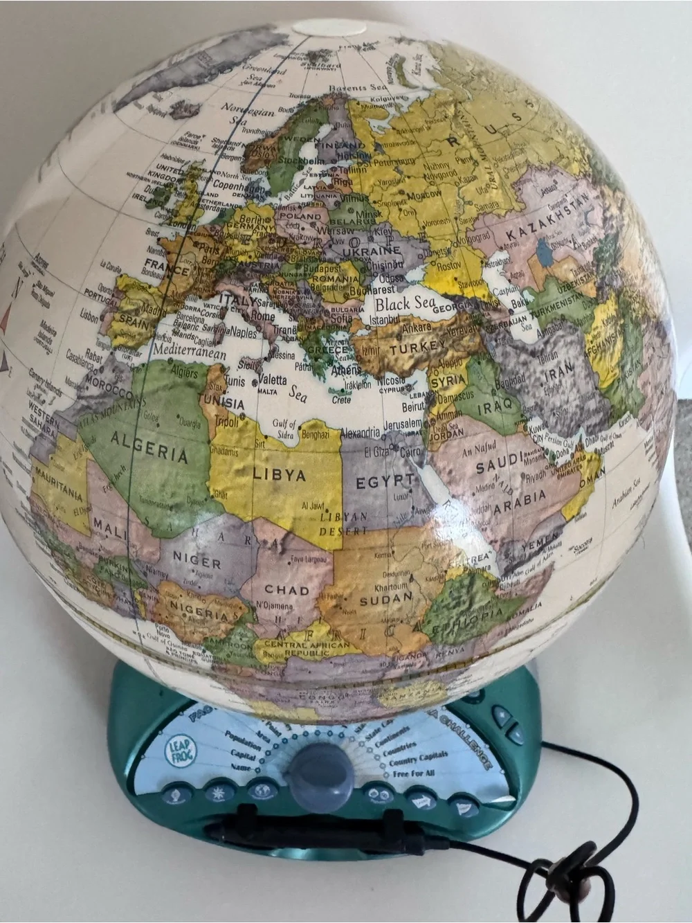 LeapFrog Interactive Talking Globe Eureka Challenge Tested Complete Homeschool
