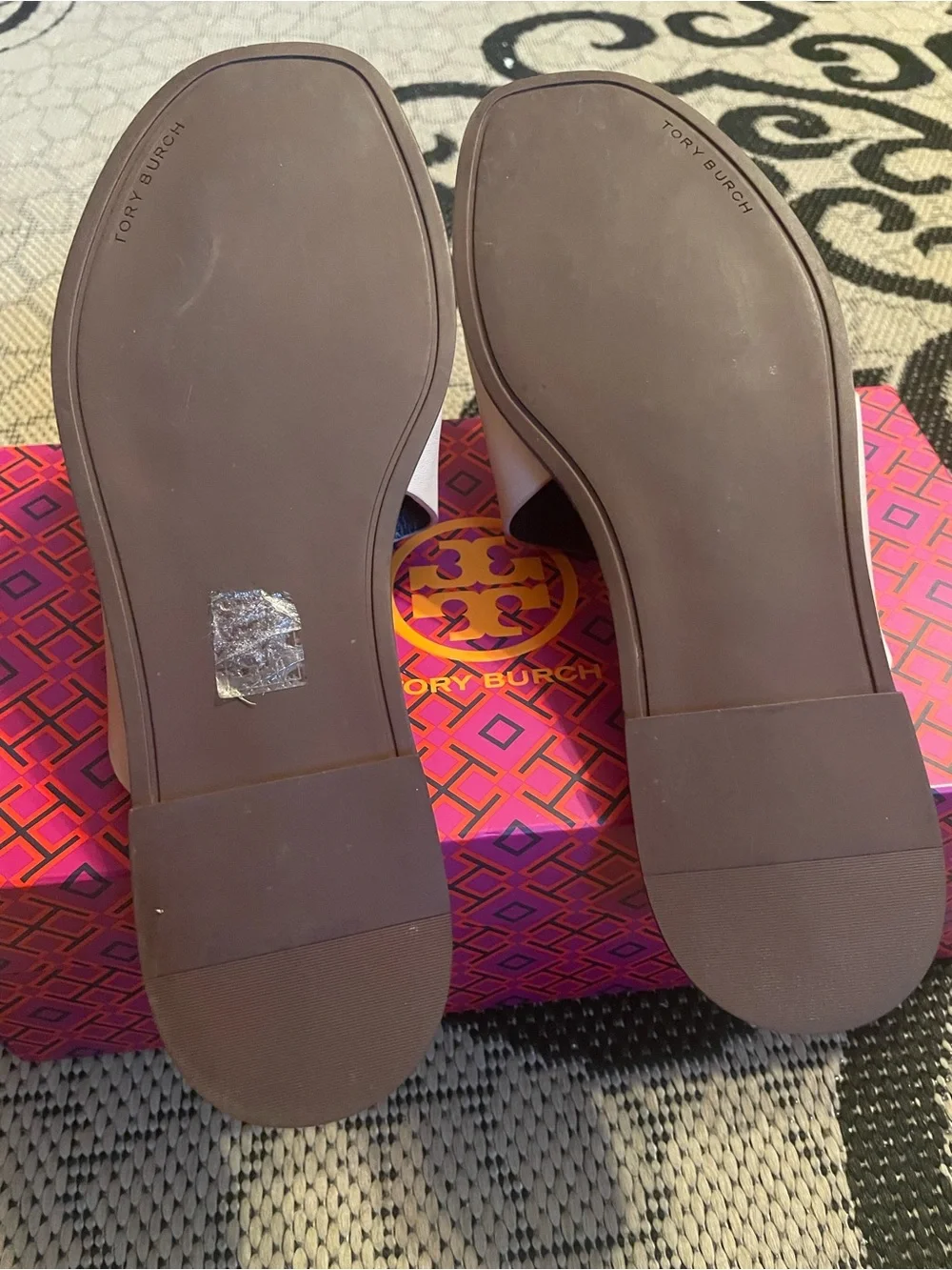 Tory Burch cream leather