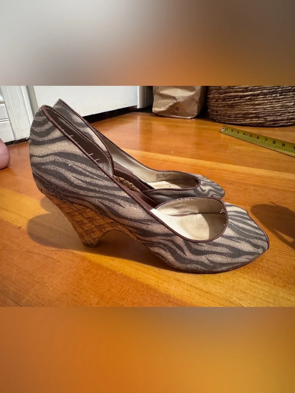 Michael Kors neutral textured zebra
