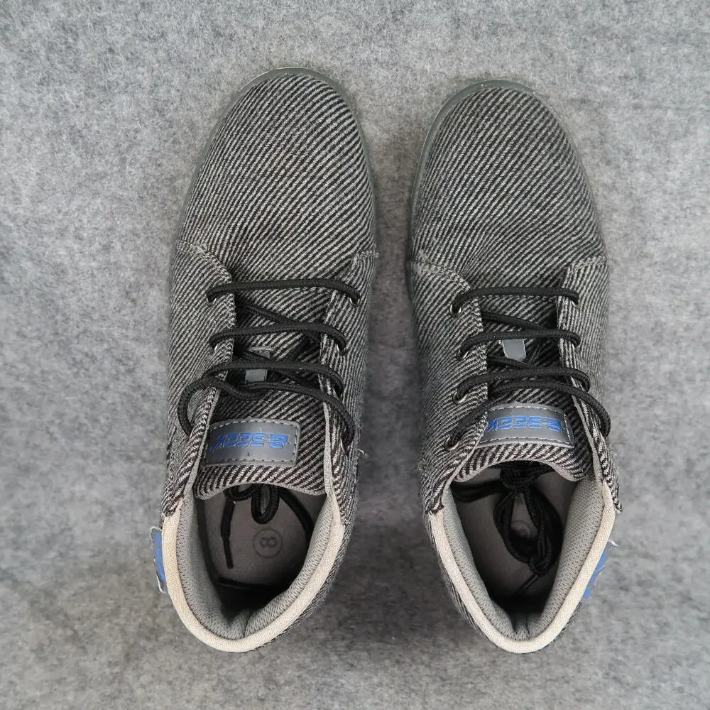 S.Seek Shoes Mens 8 Chukka Boot Sneakers Lace Up Casual Lifestyle Grey Trainer