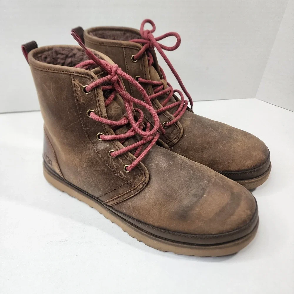 UGG Chukka Men's Size 10 F27019C Winter Boots -Chestnut Suede Waterproof  EUC