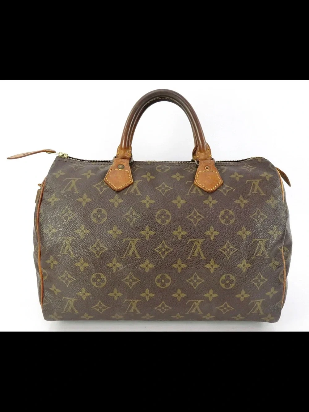 Louis Vuitton tan canvas louis