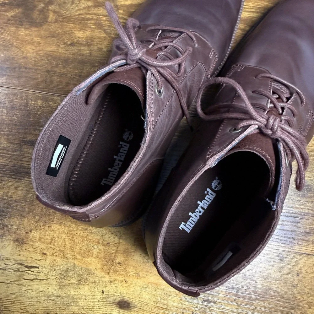 Timberland Lafayette Park A1QDX Brown Leather Chukka Boot Mens Size 13