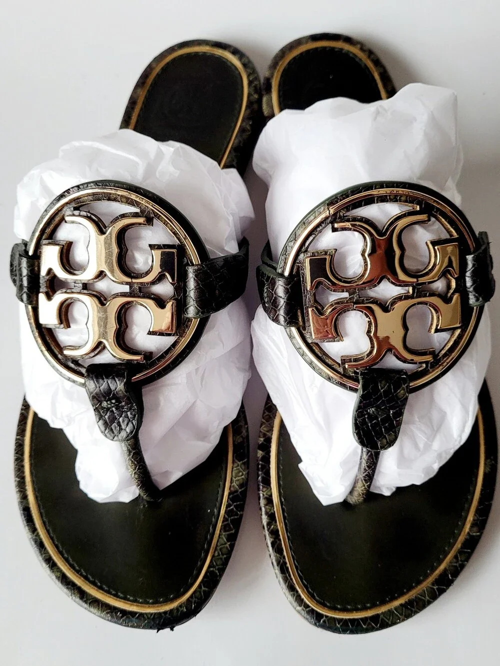 Tory Burch green color footbed