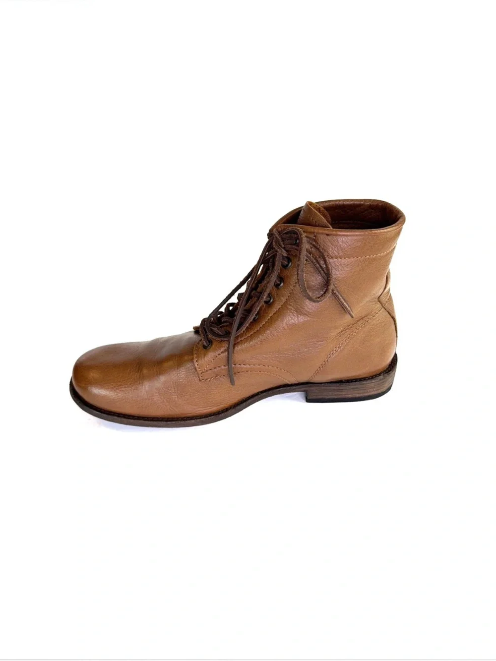 FRYE Tyler Cognac Brown Leather Chukka Boots Men Size 12 D Made in Mexico