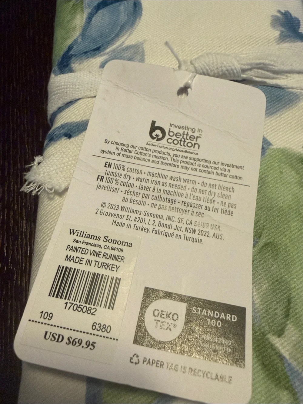 Williams Sonoma leaves berries