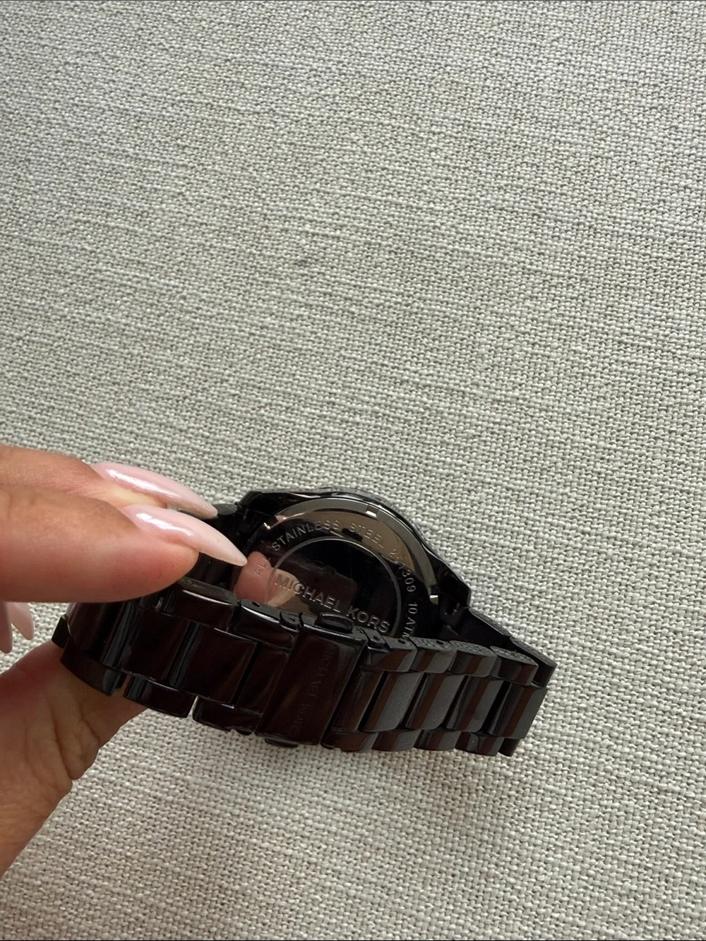 Michael Kors black stainless