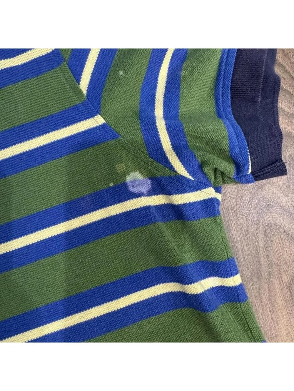 🌿 Vintage SaddleBred Striped Polo | Preppy Y2K Rugby Grandpa Core 🌿