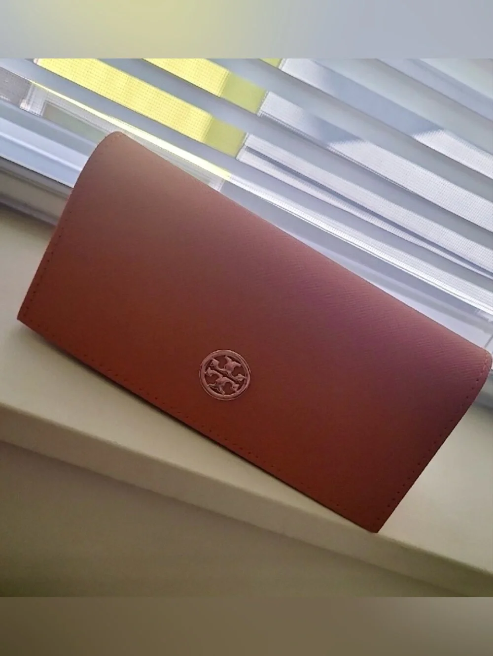 Tory Burch leather case saffiano