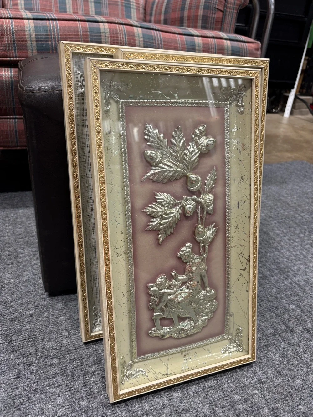 Ornate MCM Four Seasons by Metalart  3D Wall Art Vintage