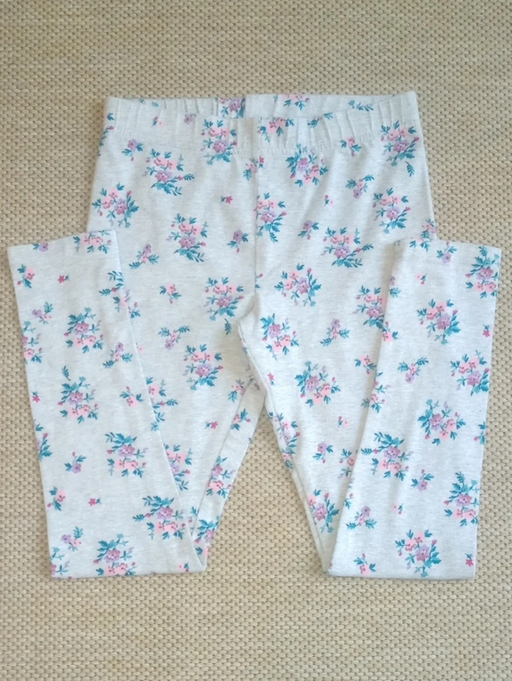 Oshkosh B'gosh Gray Floral Print Leggings