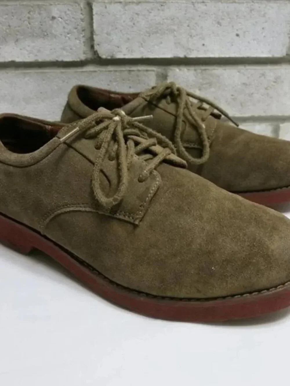Bass Suede Leather Casual Dress Oxfords Comfort Shoes Men's Size 9 M