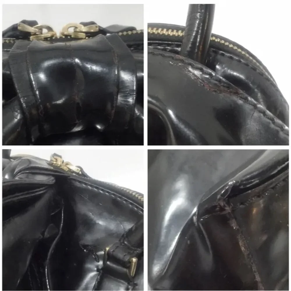LAST MARKDOWN! Valentino Garavani Black Patent Leather Bow Satchel Bag
