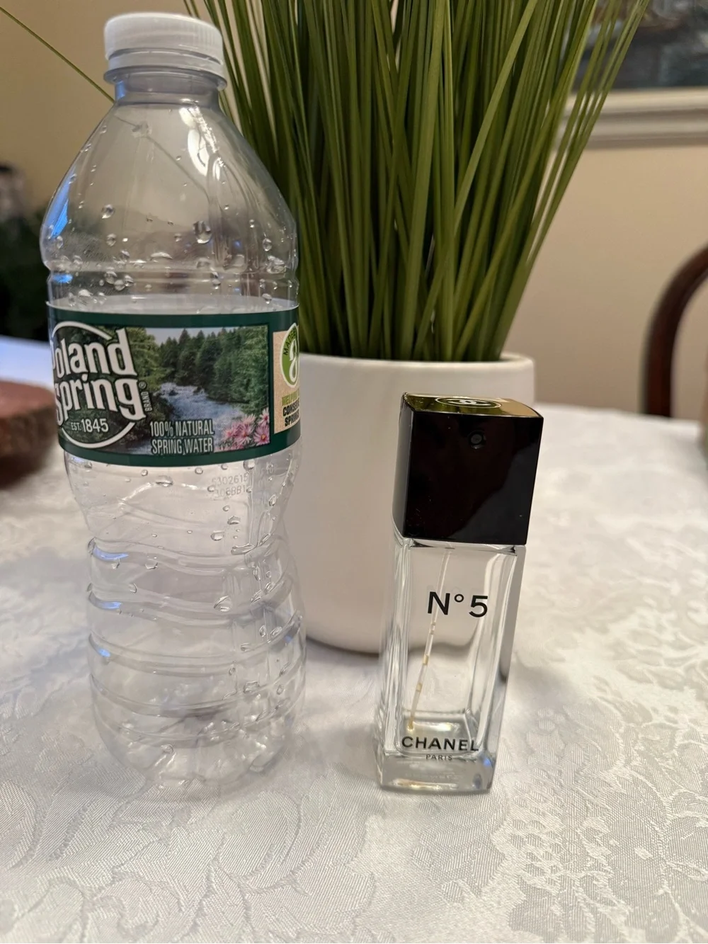 CHANEL N°5 Empty Perfume Bottle with Black Cap