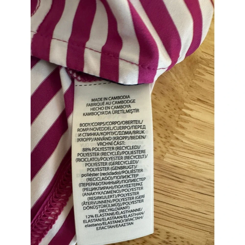 Ralph Lauren‎ RLX Golf Polo Shirt Pink White Stripe Performance Men's Small