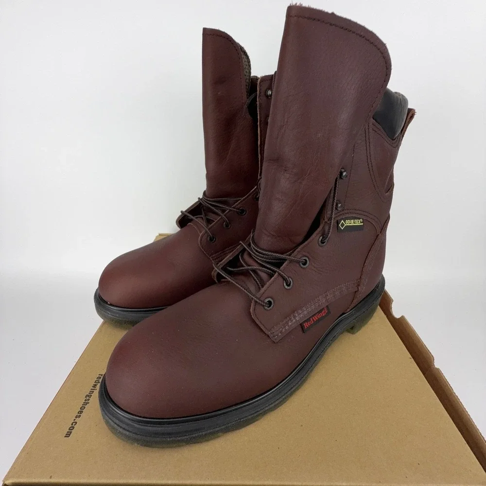Red Wing SuperSole 8-Inch Waterproof Gore-Tex Boots Leather Mens 9D 914 NOS