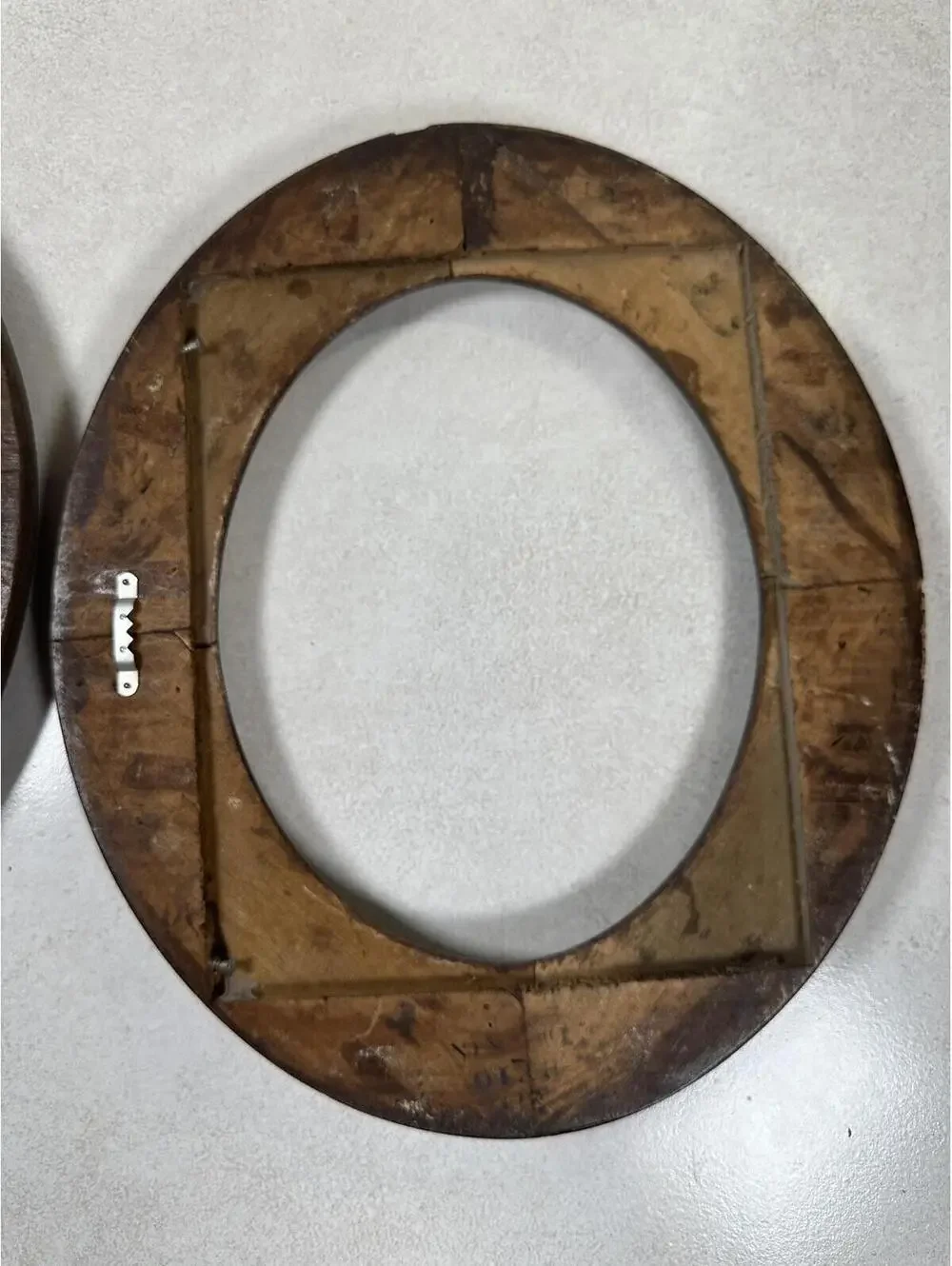 Antique Pair Wooden Oval 19th C. Frames 8x10 Picture Victorian Farmhouse