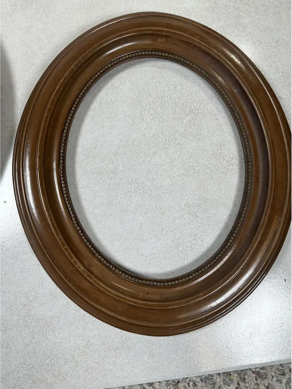 Antique Pair Wooden Oval 19th C. Frames 8x10 Picture Victorian Farmhouse
