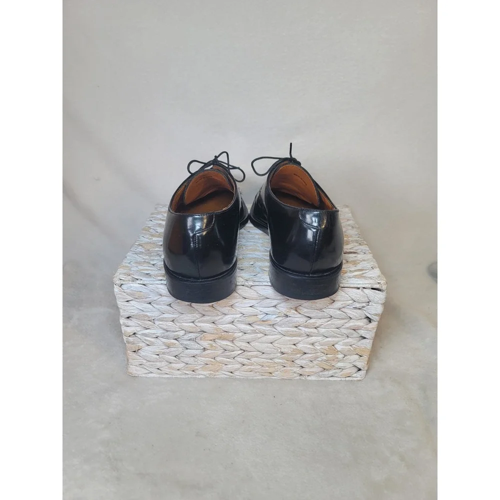 Cole Haan Black Leather Split Toe Derby Dress Shoes Career Oxford Size 9D Formal
