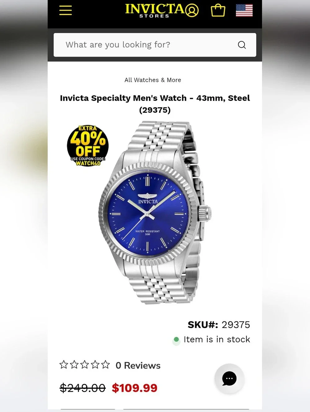 Invicta men stainless
