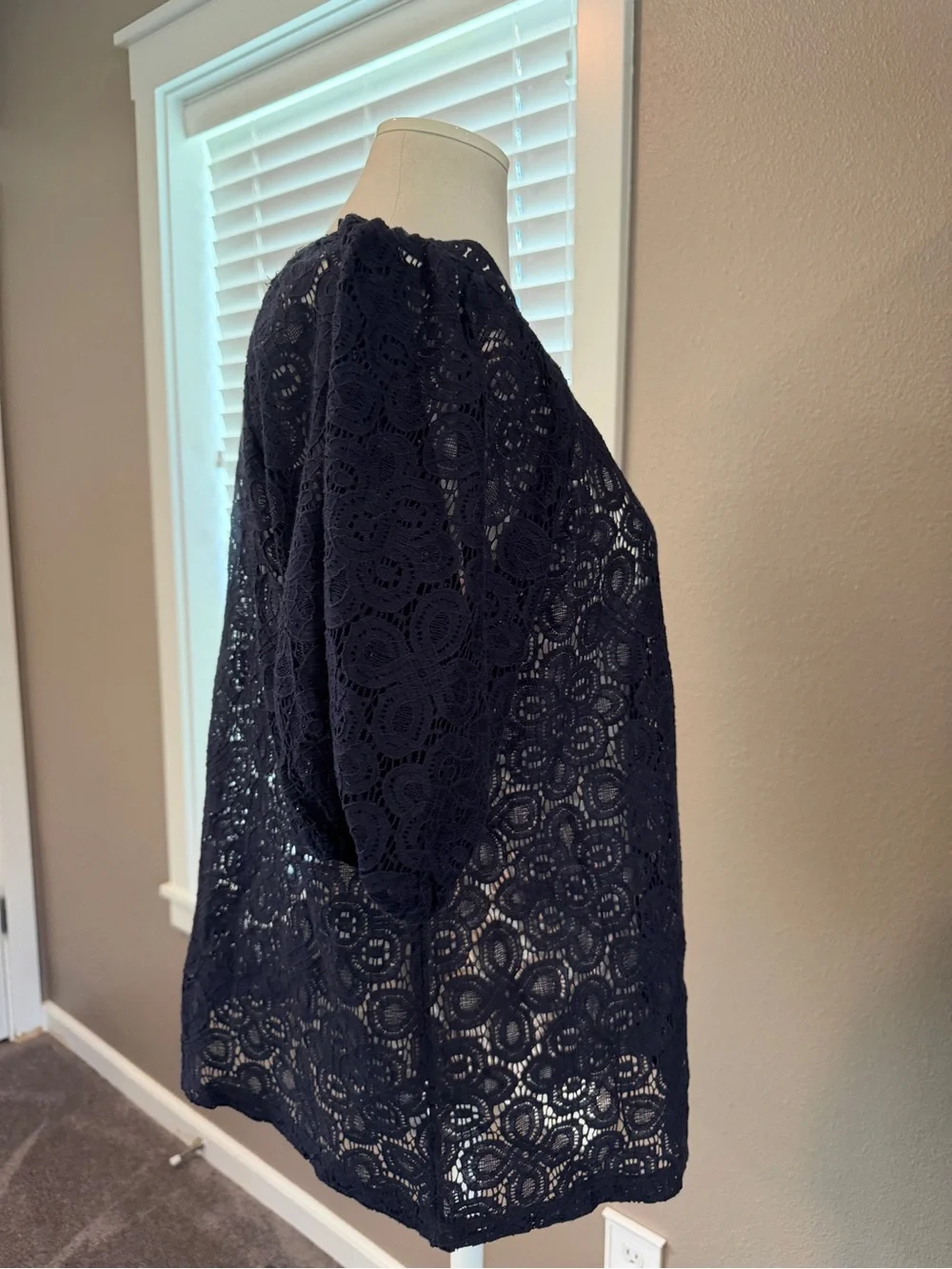 LOFT navy lace