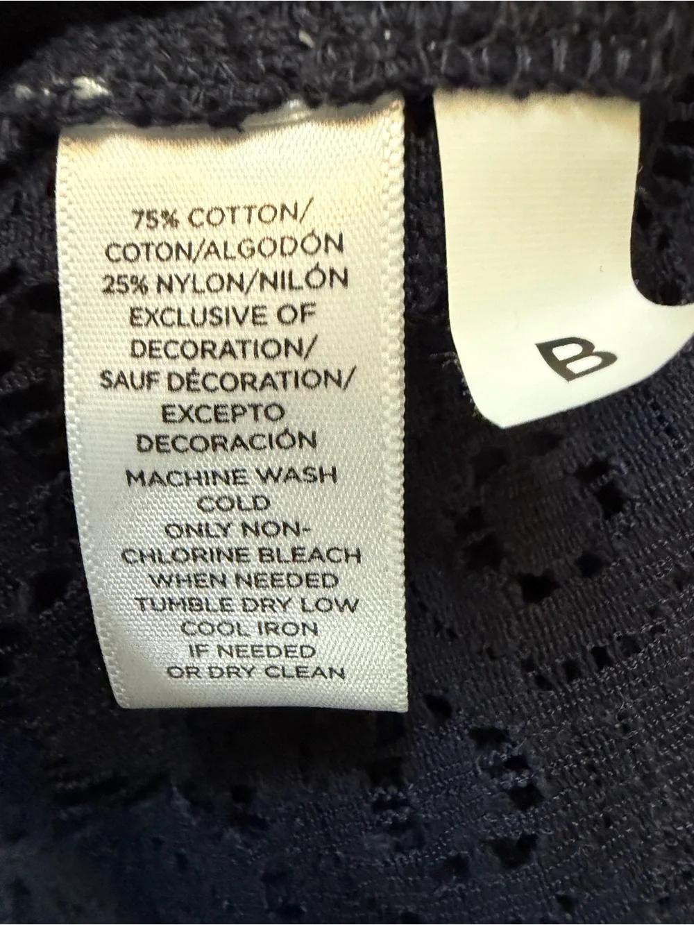 LOFT navy lace