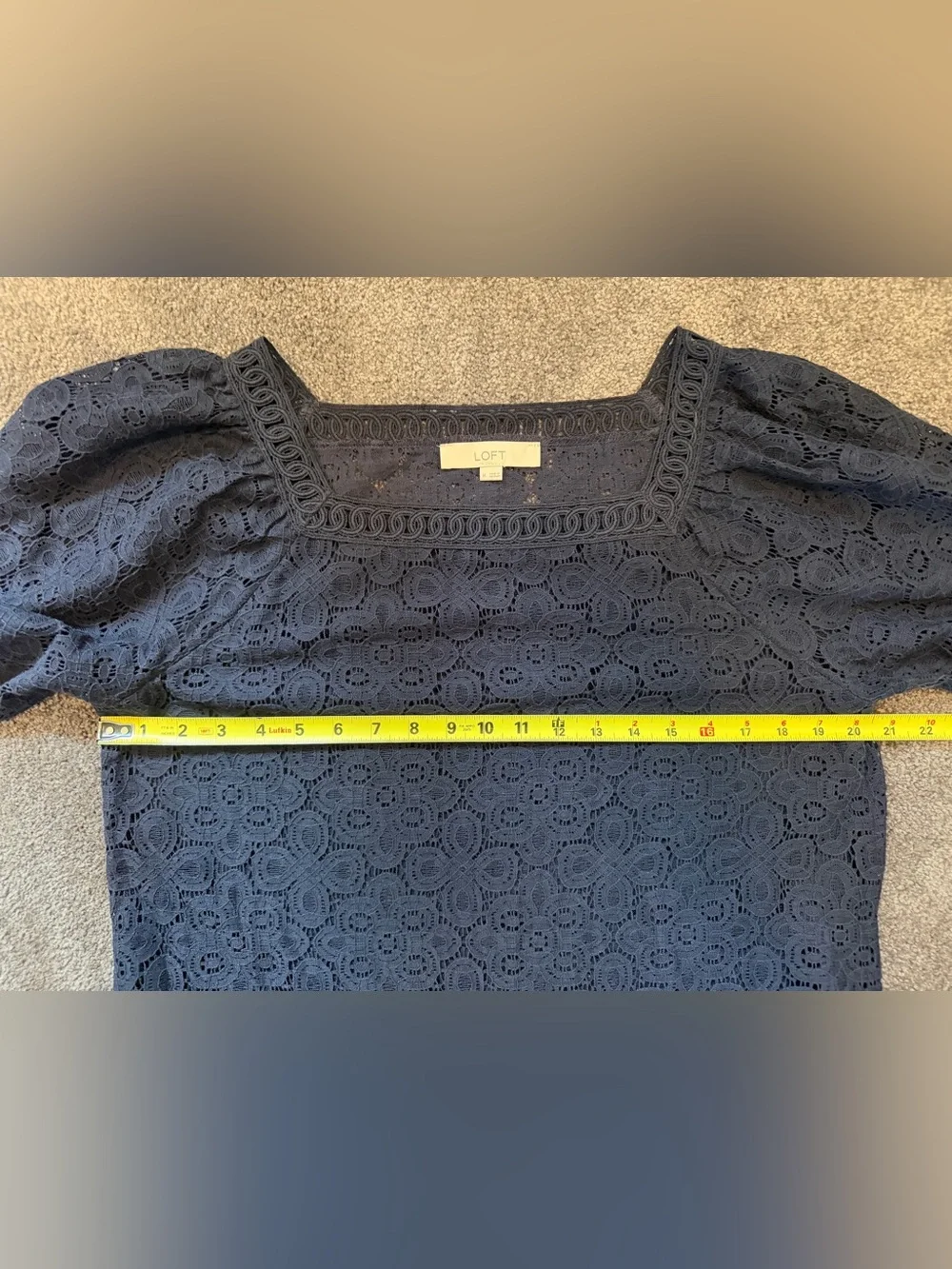 LOFT navy lace
