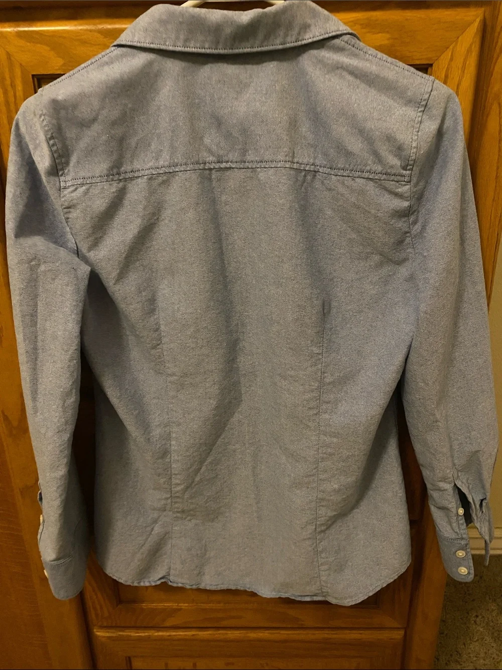 J. Crew Chambray Button-Down Shirt in Light Blue